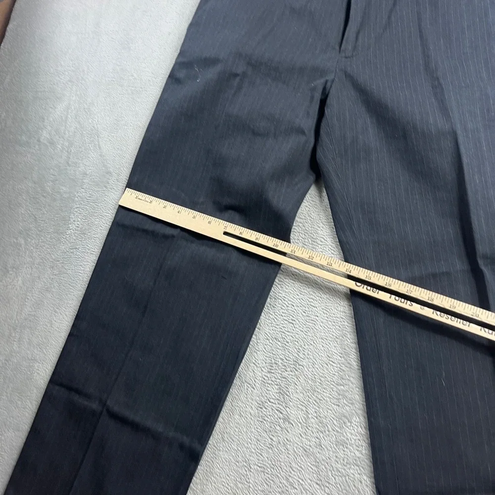 Banana Republic‎ Mens Relaxed Fit Pinstripe Chino Pants Navy Blue 33x30 NEW